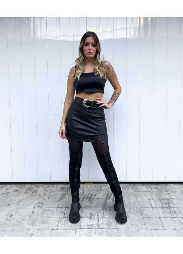 Cor de Rosa - Corset Bella Preto Preto