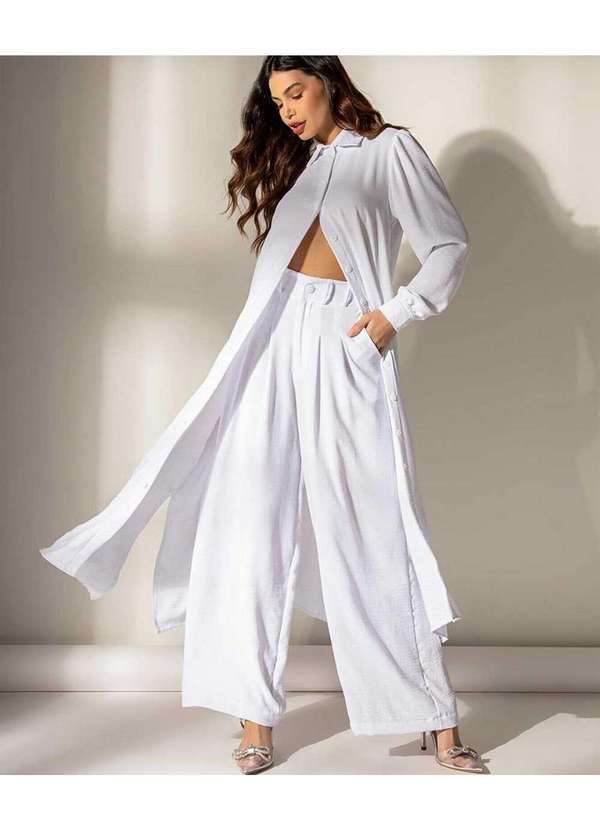 Cor de Rosa - Chemise Cor de Rosa Aurora Branco Branco