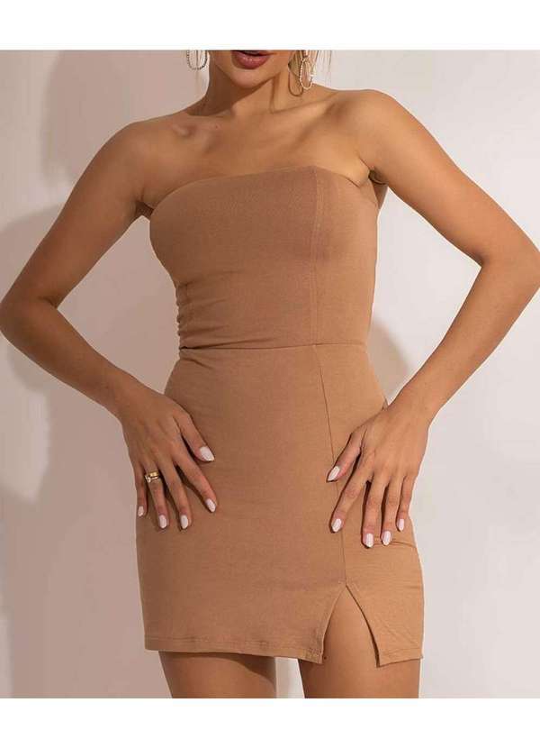 Cor de Rosa - Vestido Cor de Rosa Suede Lara Branco Navajo