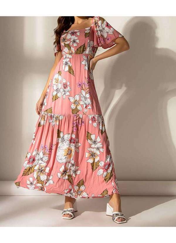 Cor de Rosa - Vestido Cor de Rosa Yasmin Rosa Terracota