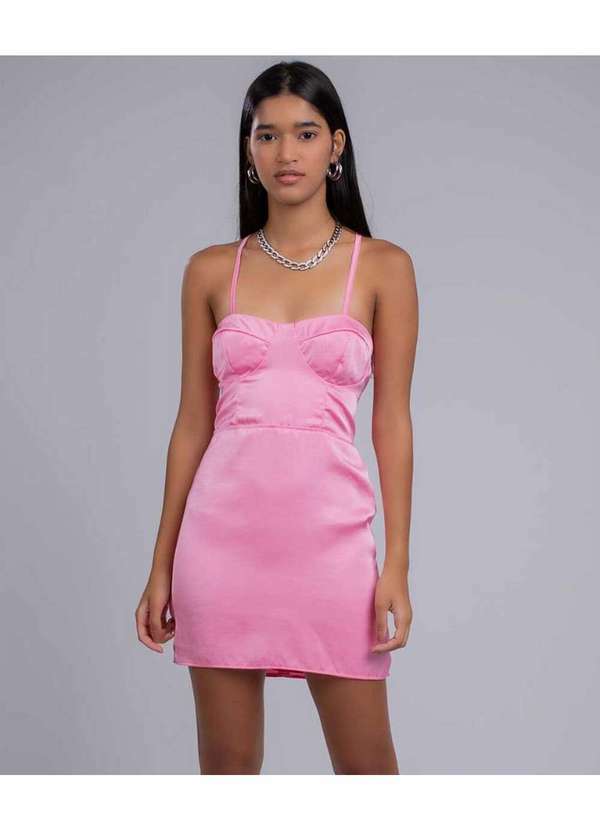 Cor de Rosa - Vestido Corset Cor de Rosa Rosa