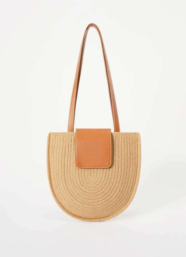 Hering - Bolsa Feminina Flat Media de Corda Bege