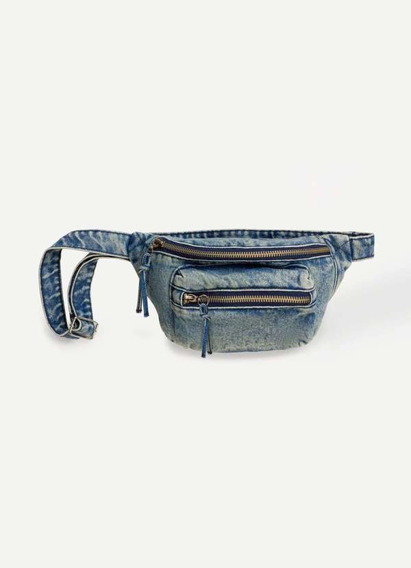 Hering - Bolsa Pochete Jeans Feminina Azul