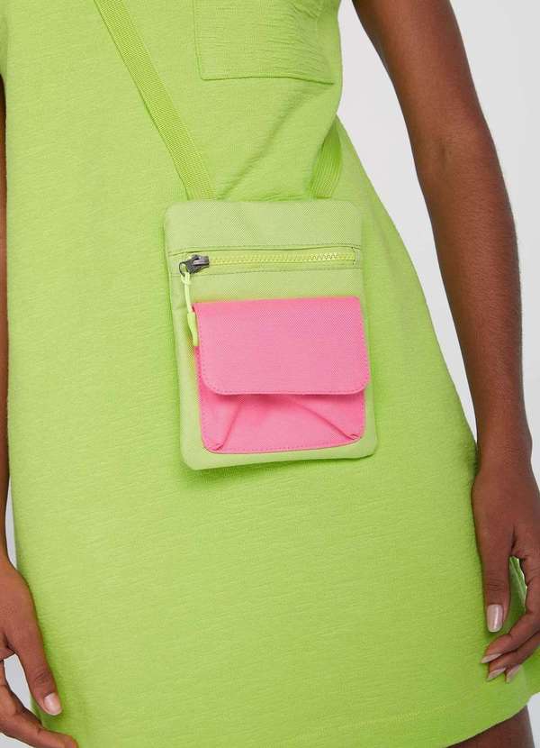 Hering - Bolsa Tiracolo Feminina Pequena em Sarja Verde 4