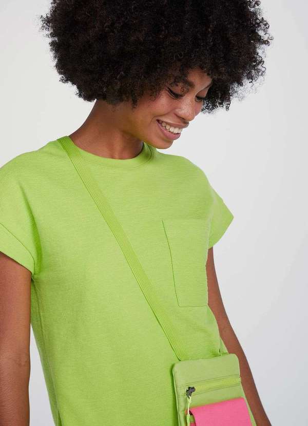 Hering - Bolsa Tiracolo Feminina Pequena em Sarja Verde 5