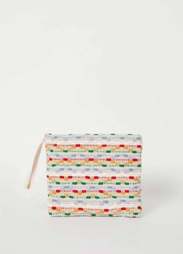 Hering - Necessaire Feminina Texturizada Multicolorida Branco 3