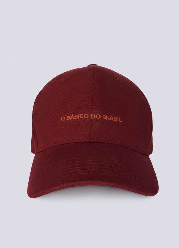 Hering - Bone Feminino Aba Curva Vermelho
