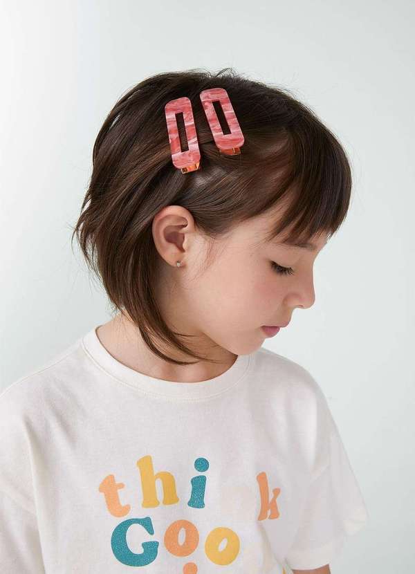 Hering - Presilha Infantil Menina para Cabelo Vermelho
