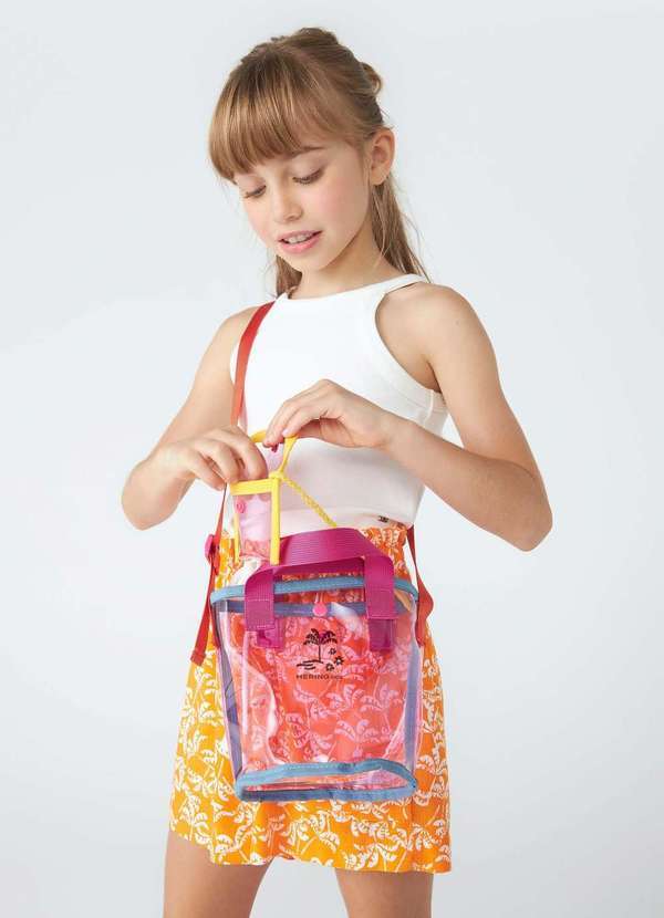 Hering - Bolsa Infantil Menina Tira Colo Colorida Rosa 1