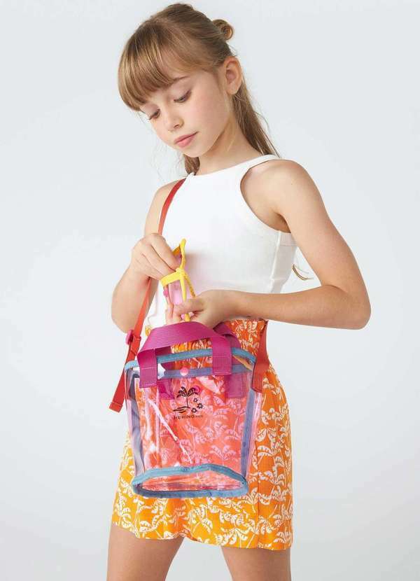 Hering - Bolsa Infantil Menina Tira Colo Colorida Rosa 3