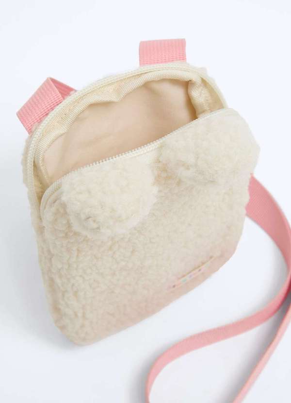 Hering - Shoulder Bag Infantil Menina Pelucia Bege 4