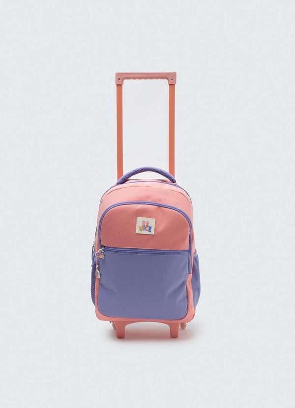 Hering - Mochila de Rodinhas Infantil Menina Rosa