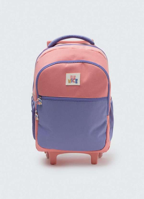 Hering - Mochila de Rodinhas Infantil Menina Rosa 5