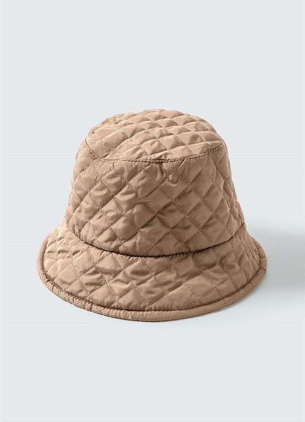 Hering - Chapeu Bucket Hat Infantil Unissex em Matelasse Bege