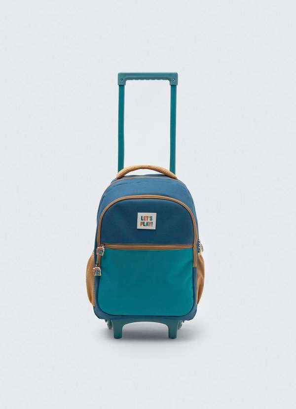 Hering - Mochila de Rodinhas Infantil Menino Azul