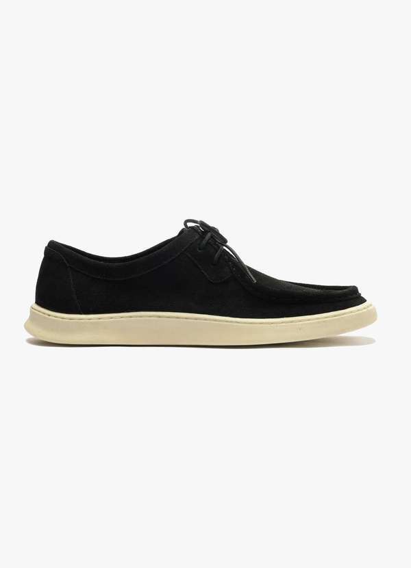 Hering - Sapato Masculino Dockside Camurca Preto