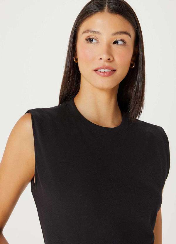Hering - Regata Basica Feminina Muscle Tee Preto 2