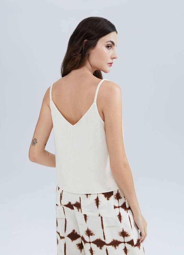 Hering - Regata Feminina Alcas Finas em Viscolinho Bege 3