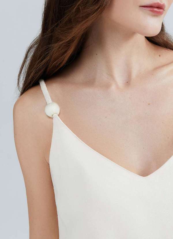 Hering - Regata Feminina Alcas Finas em Viscolinho Bege 4