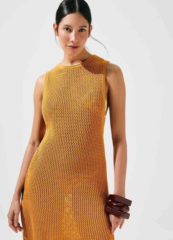 Hering - Regata Feminina Alongada em Trico Laranja 3