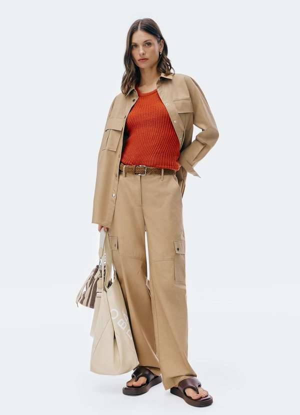 Hering - Regata Feminina Alongada em Trico Vermelho 4