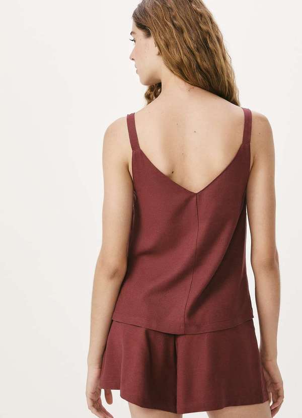 Hering - Regata Feminina Decote V Box Roxo 3