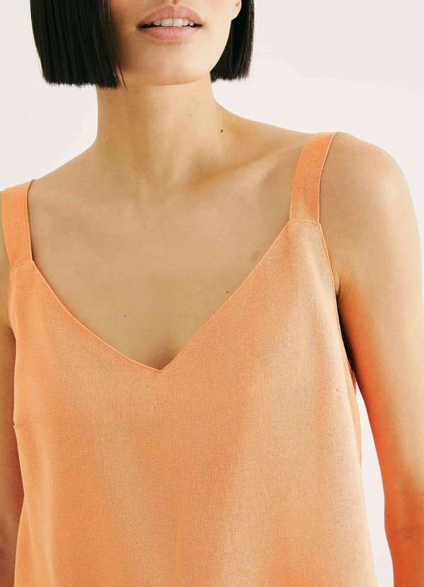 Hering - Regata Feminina Decote V Box Laranja 2