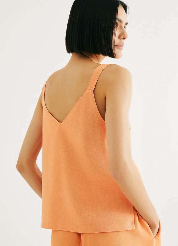 Hering - Regata Feminina Decote V Box Laranja 3