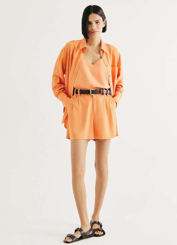 Hering - Regata Feminina Decote V Box Laranja 4