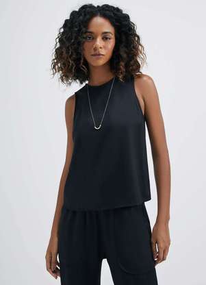 Hering - Regata Feminina em Viscose Creponada - HERING