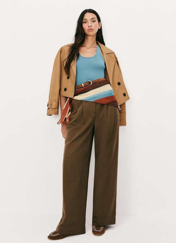 Hering - Regata Feminina Slim em Trico Leve Azul 5