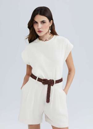 Hering - Regata Muscle Feminina em Ribana - HERING