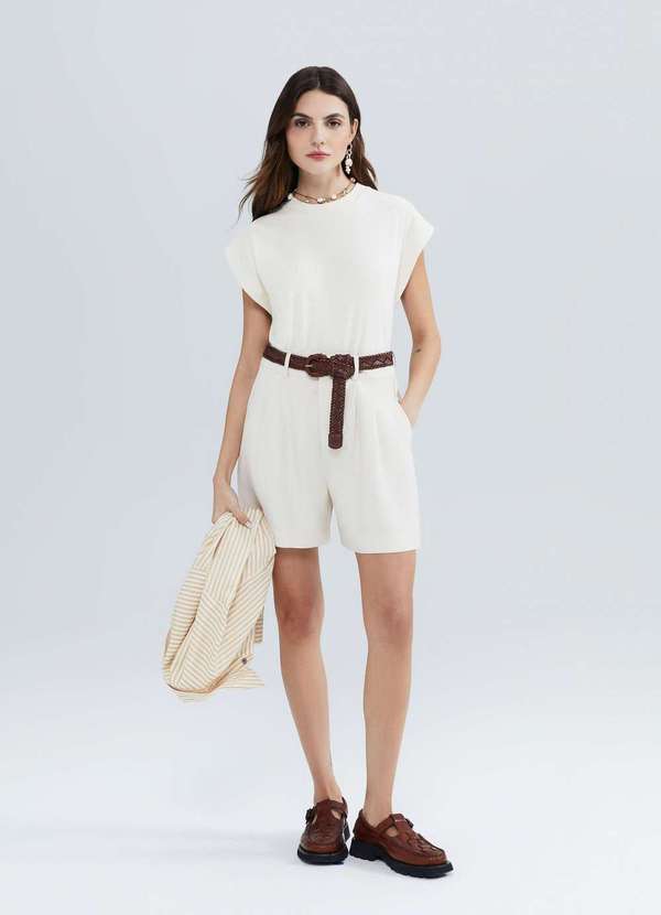 Hering - Regata Muscle Feminina em Ribana Bege 4