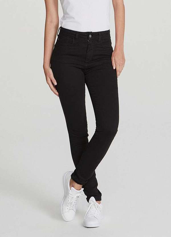 Calca Feminina Basica Super Skinny Cintura Alta Preto - Hering Marketplace