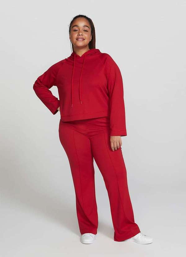 Hering - Calca Feminina Cintura Super Alta Vermelho 5