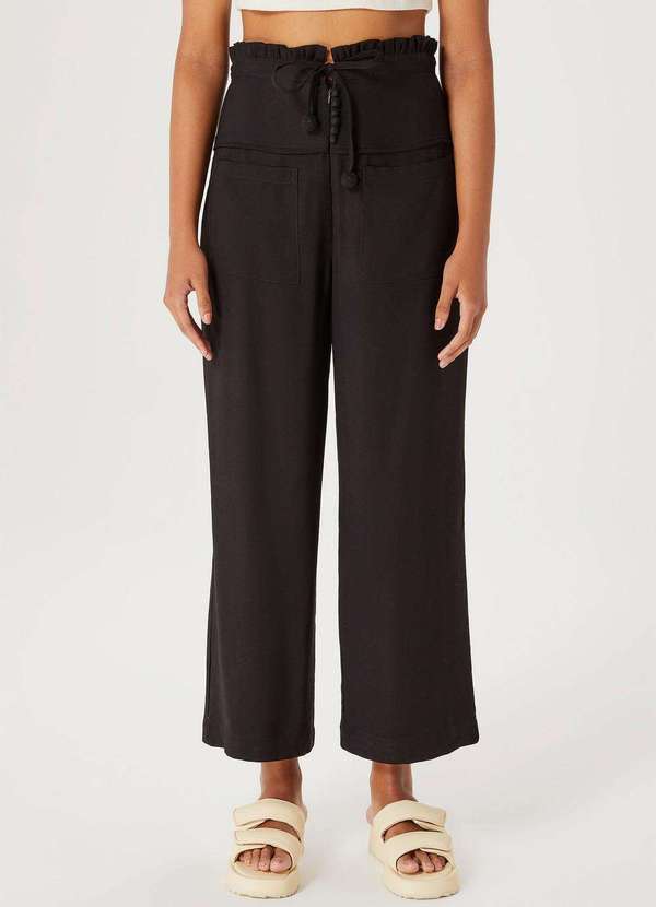 Hering - Calca Feminina Clochard Cintura Alta Preto 2