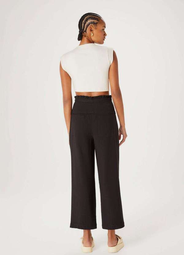 Hering - Calca Feminina Clochard Cintura Alta Preto 3