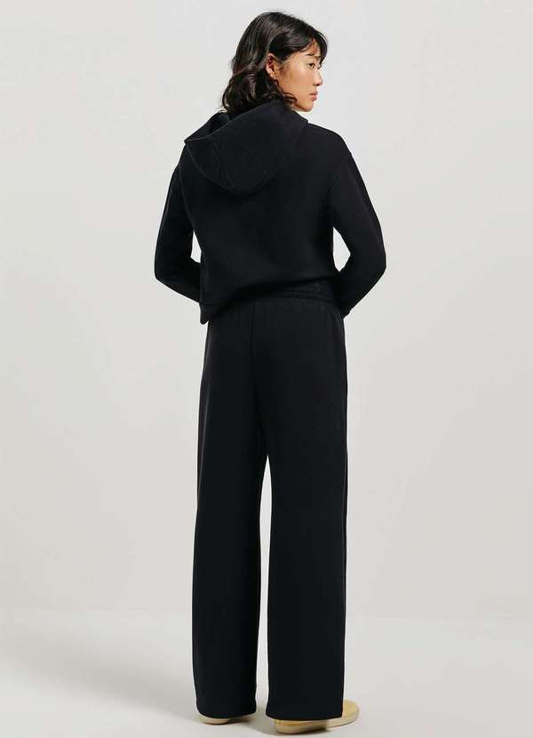 Hering - Calca Feminina Pantalona Cintura Alta Preto 3