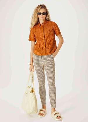 Hering - Calca Feminina Slim em Alfaiataria - HERING