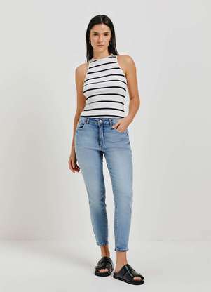 Calça Jeans Sawary Wide Leg Petit - 279523 Azul - Sawary Oficial