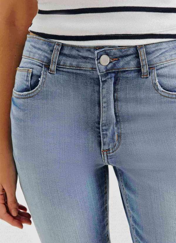 Hering - Calca Jeans Basica Feminina Cintura Media Azul 2