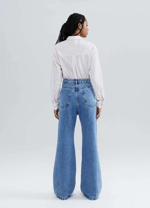 Hering - Calca Jeans Feminina Pantalona Azul 3