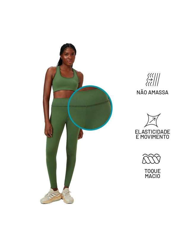 Hering - Calca Legging Basica Esportiva Feminina Verde 5
