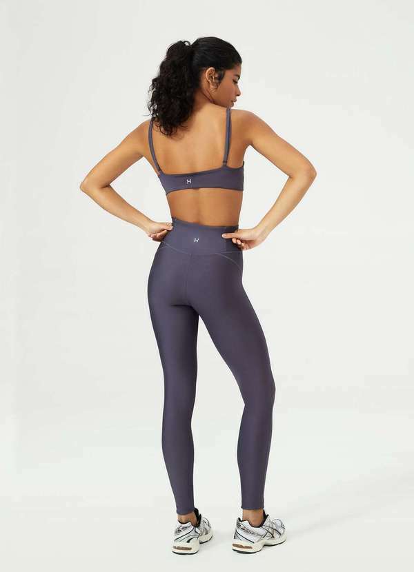 Hering - Calca Legging Esportiva com Fio Lycra Roxo 3