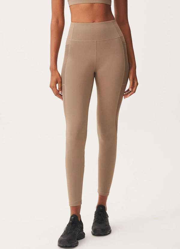 Hering - Calca Legging Esportiva Feminina Easy Care Marrom 2