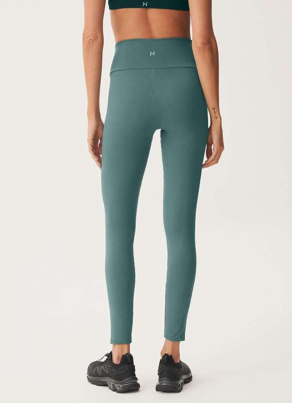Hering - Calca Legging Feminina Esportiva com Fio Lycra Verde 3