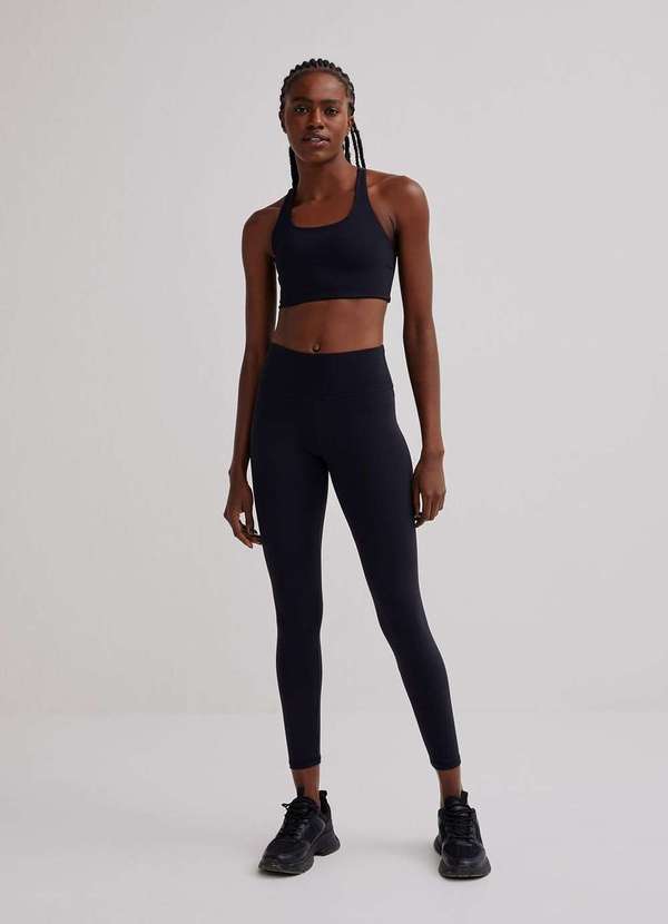 Hering - Calca Legging Feminina Esportiva Protecao Uv 50 Preto
