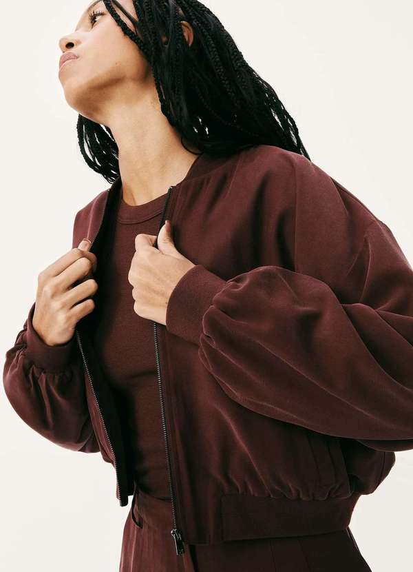 Hering - Jaqueta Feminina Bomber Peach Touch Marrom 2