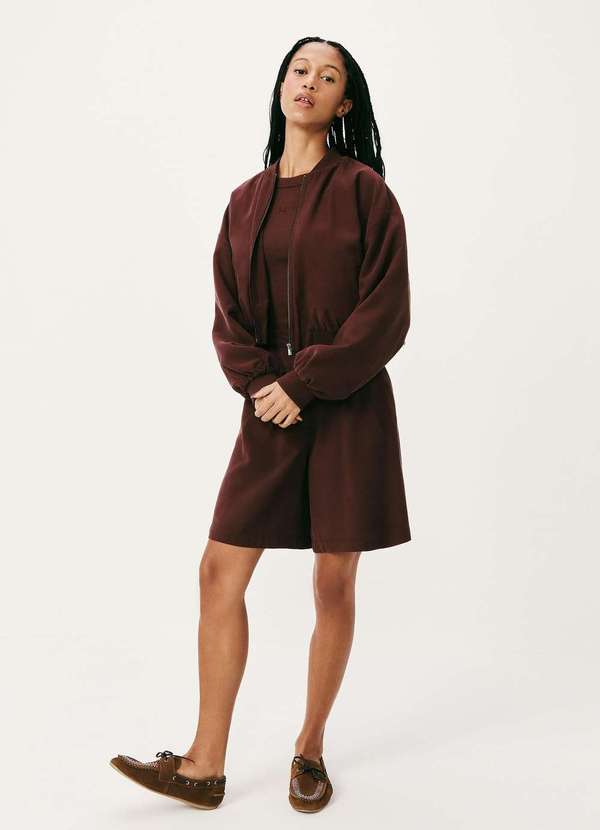 Hering - Jaqueta Feminina Bomber Peach Touch Marrom 4