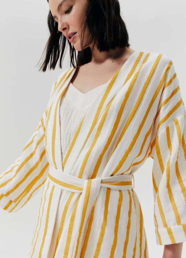 Hering - Robe Estampado Manga 7/8 Amarelo 2